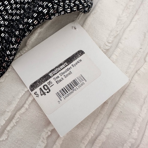 NWT Black Sequin One Shoulder Dress Size S - Picture 4 of 4